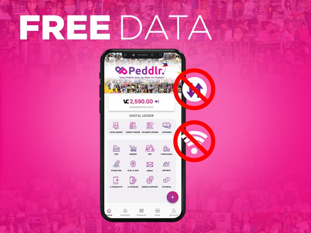 Peddlr Free Data - Use the Peddlr App without internet - Free Data para ma-access ang Eload at Bills Payment