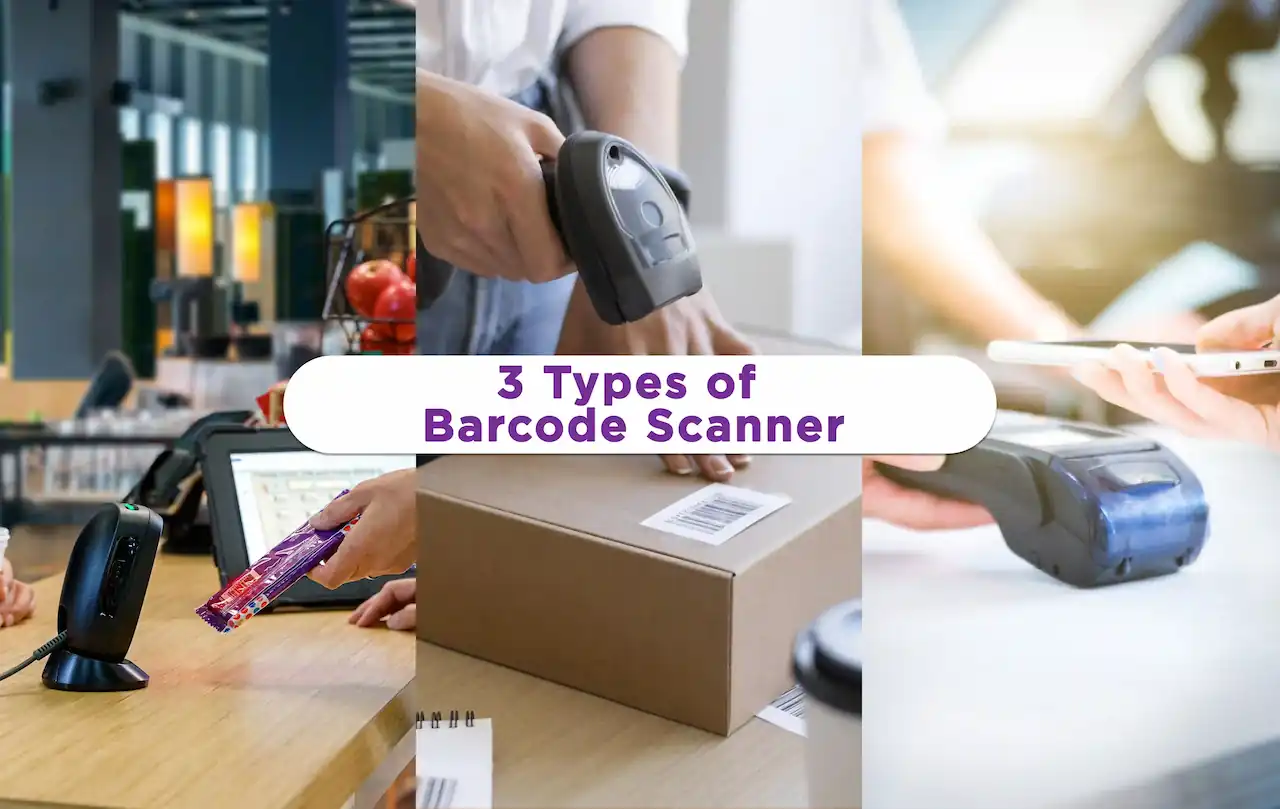 3 types of barcode scanners