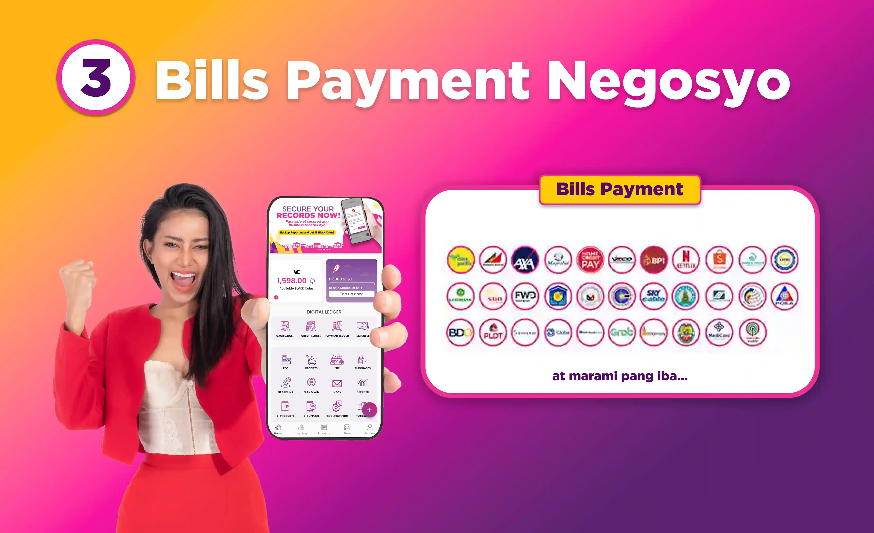 showing Peddlr bills payment feature