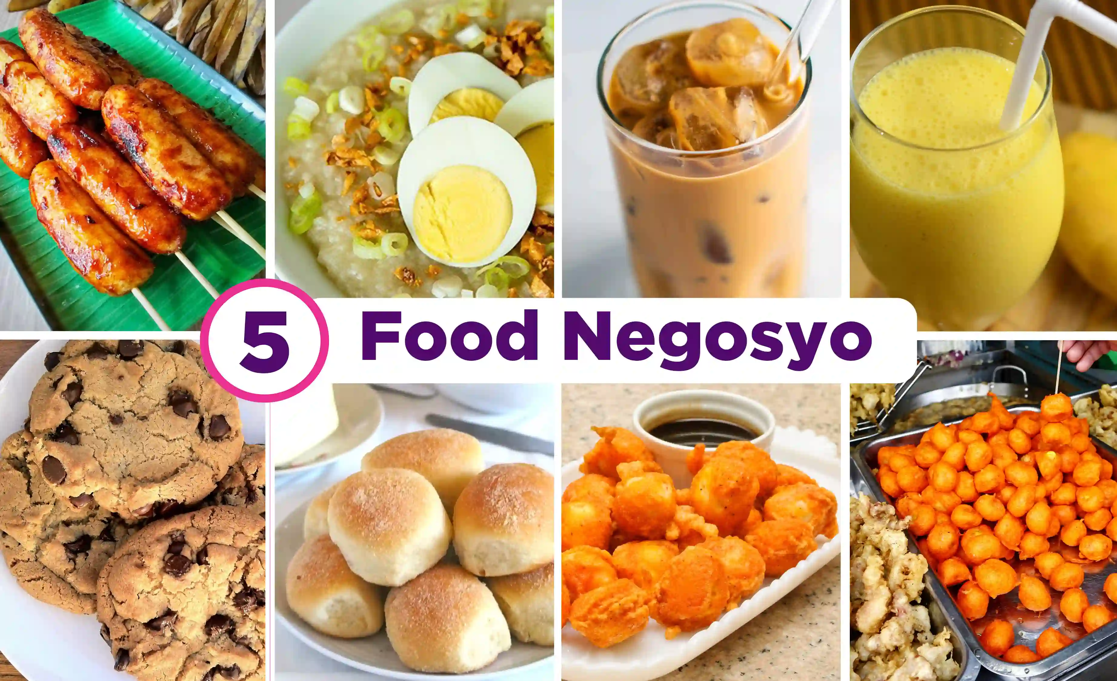different samples of food negosyo