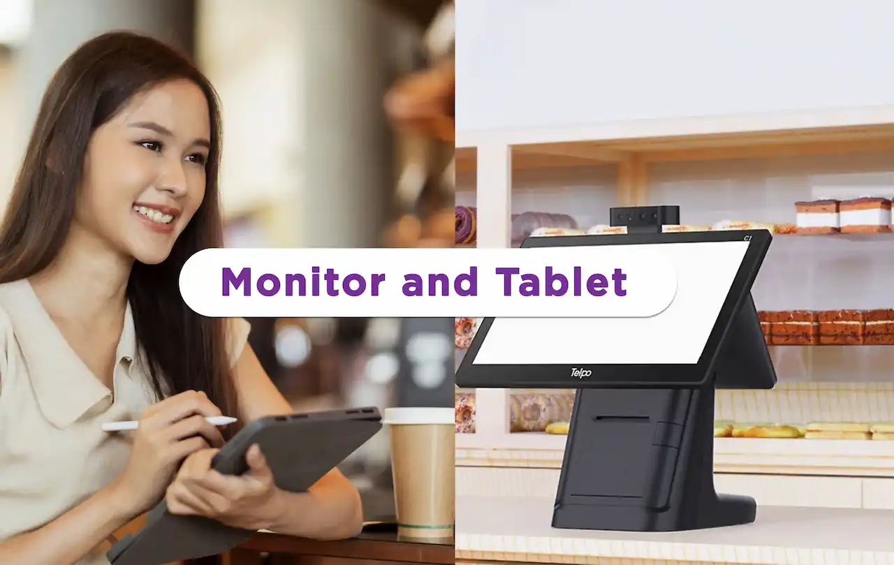 monitor and tablet