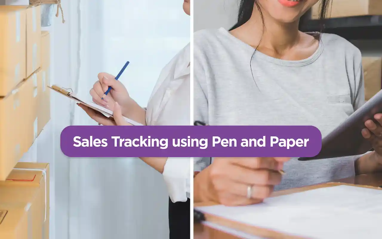 a person who tracks and monitors sales using pen and paper