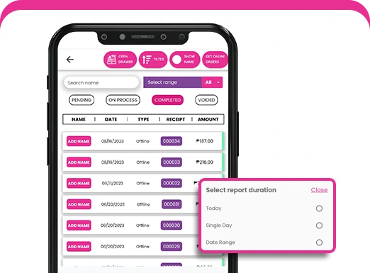 Peddlr POS Easily Track Backdated Sales